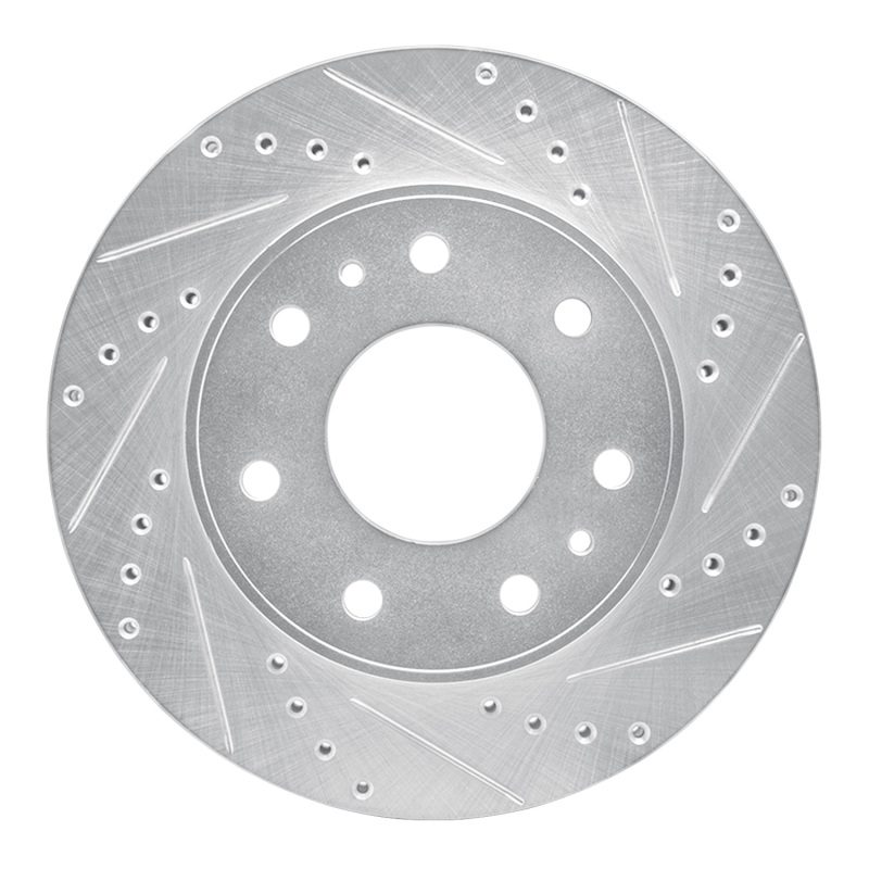 Ford F-150 Brake Rotor (1) - Front Right - R1 Concepts - Drilled & Slotted - Silver - 2009 Ford F-150 Brake Rotor (1) - Front Right - R1 Concepts - Drilled & Slotted - Silver - 2009